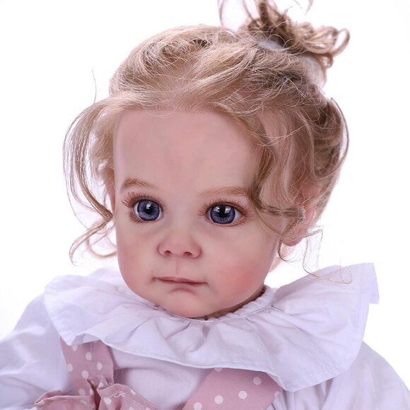 24 inch Reborn Baby Dolls Soft Vinyl Silicone Newborn Girl Reborn Dolls Toddler - Picture 2 of 12